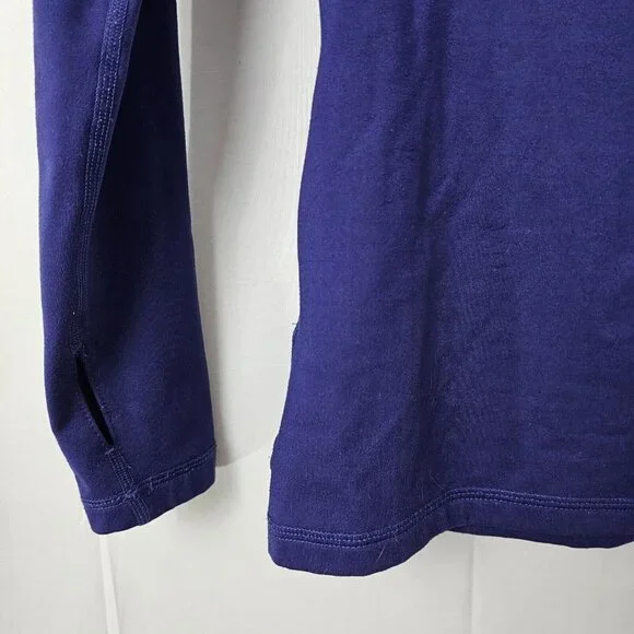 Nike Pro Sweatshirt Womens Small Blue 1/2 Zip DriFit Pullover Activewear - Picture 10 of 13